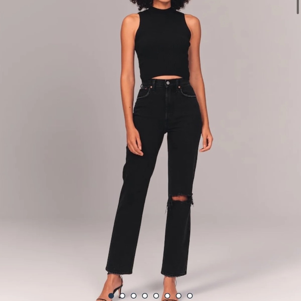 Abercrombie 90s straight high rise jeans